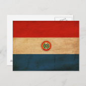 Paraguay-Flagge Postkarte (Vorne/Hinten)