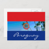 Paraguay-Flagge Postkarte (Vorne/Hinten)