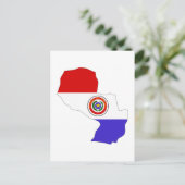 Paraguay-Flagge Postkarte (Stehend Vorderseite)