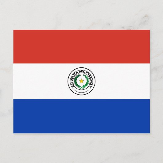 Paraguay-Flagge Postkarte (Vorderseite)
