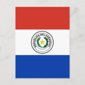 Paraguay-Flagge Postkarte (Vorderseite)