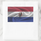 Paraguay-Flagge Rechteckiger Aufkleber (Tasche)