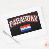 Paraguay-Flagge Rechteckiger Aufkleber (Umschlag)