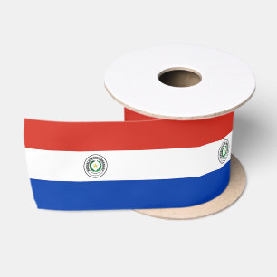 Paraguay-Flagge Satinband
