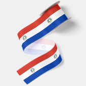 Paraguay-Flagge Satinband (Rückseite)