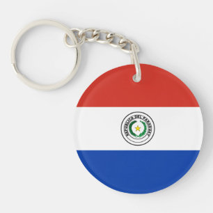Paraguay-Flagge Schlüsselanhänger