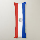 Paraguay-Flagge Seitenschläferkissen (Rückseite (Vertikal))