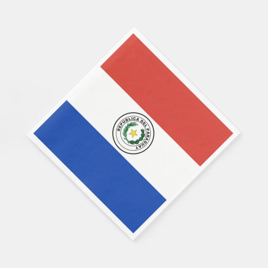 Paraguay-Flagge Serviette (Ecke)