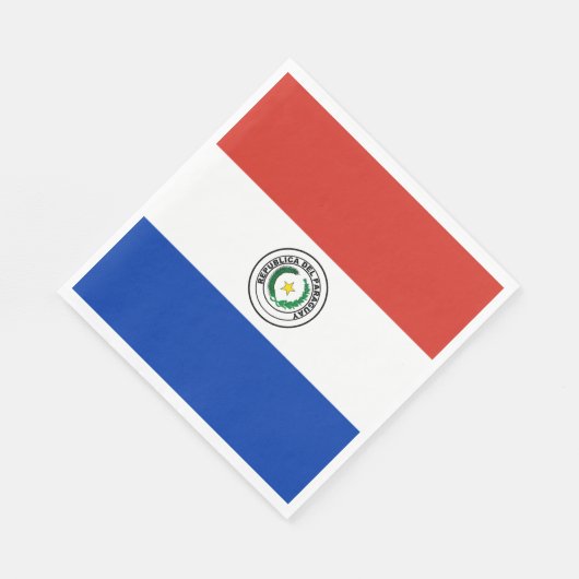 Paraguay-Flagge Serviette (Ecke)