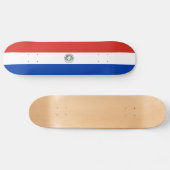 Paraguay-Flagge Skateboard (Horizontal)