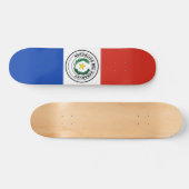 Paraguay-Flagge Skateboard (Horizontal)