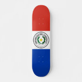 Paraguay-Flagge Skateboard (Vorne)