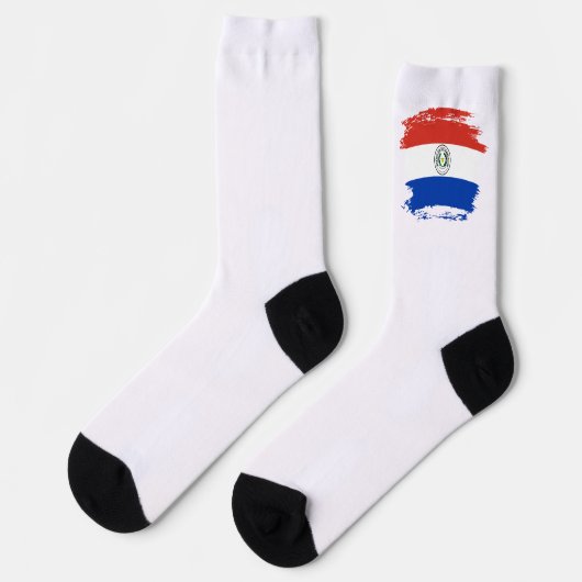 Paraguay-Flagge Socken (Linkes Detail)