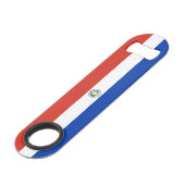 Paraguay-Flagge Speed Flaschenöffner (Vorderseite Schrägansicht)