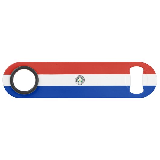 Paraguay-Flagge Speed Flaschenöffner (Vorderseite (Horizontal))