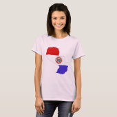 Paraguay-Flagge T-Shirt (Vorne ganz)