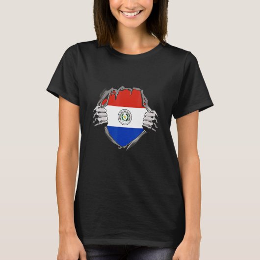 Paraguay-Flagge T-Shirt (Vorderseite)