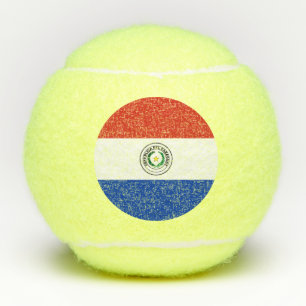 Paraguay-Flagge Tennisbälle