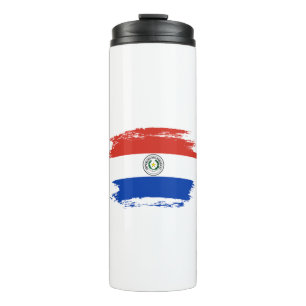 Paraguay-Flagge Thermosbecher