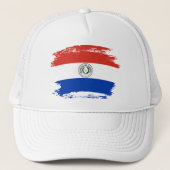Paraguay-Flagge Truckerkappe (Vorderseite)