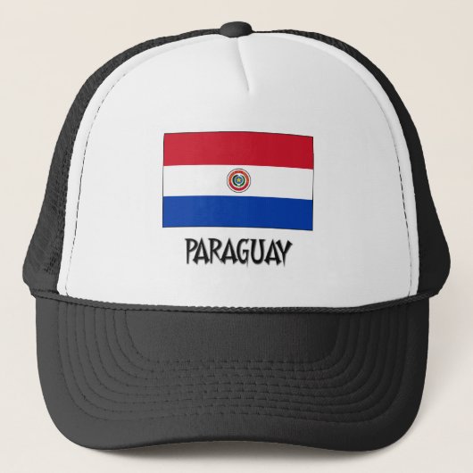 Paraguay-Flagge Truckerkappe (Vorderseite)