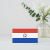Paraguay-Flagge Visitenkarte (Stehend Vorderseite)