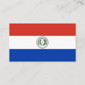 Paraguay-Flagge Visitenkarte (Vorderseite)