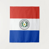 Paraguay-Flagge Wandteppich (Vorderseite)