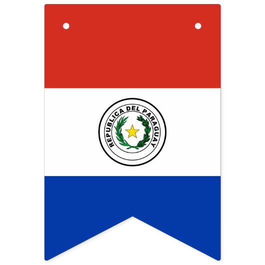 Paraguay-Flagge Wimpelkette (Zweite Fahne)