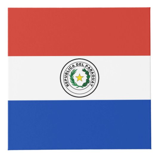Paraguay-Flagge Würfel (Rechts)