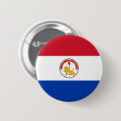 Paraguay-Flaggen-Knopf Button (Vorne & Hinten)