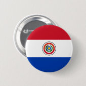 Paraguay-Flaggen-Knopf Button (Vorne & Hinten)