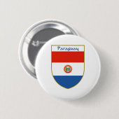 Paraguay-Flaggen-Schild Button (Vorne & Hinten)
