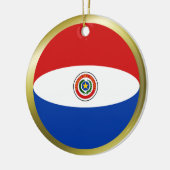 Paraguay-Flaggen-Verzierung Keramik Ornament (Links)