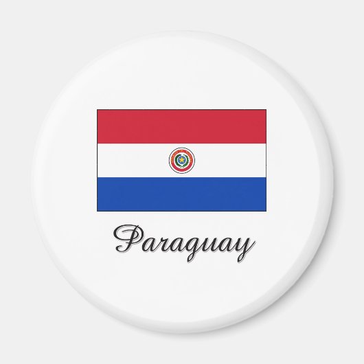Paraguay-Flaggendesign Magnet (Vorne)