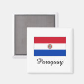 Paraguay-Flaggendesign Magnet (Vorderseite/Rückseite)