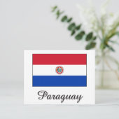 Paraguay-Flaggendesign Postkarte (Stehend Vorderseite)