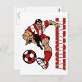 Paraguay Fußball-Fans Fußball-Spielgeschenke Postkarte (Vorne/Hinten)