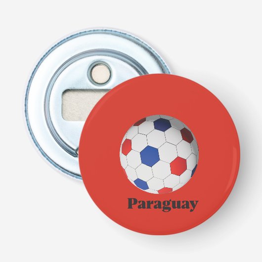 Paraguay Fußball Flaschenöffner (Vorderseite)