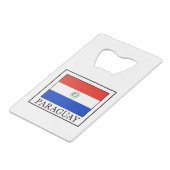 Paraguay Geldkarten Flaschenöffner (Vorderseite Schrägansicht)