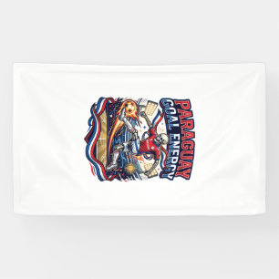 Paraguay Goal Energie Skelett Stürmer Nationen Bol Banner