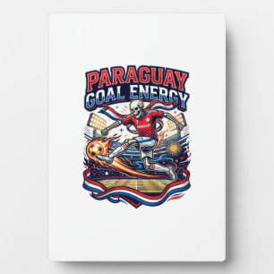 Paraguay Goal Energie Skelett Stürmer Nationen Bol Fotoplatte