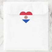 Paraguay Herz-Aufkleber (Tasche)