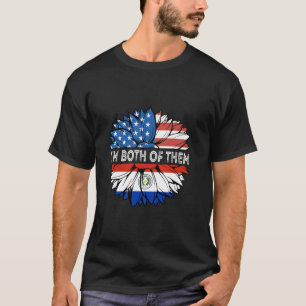 Paraguay Ich bin beide USA Sonnenblume Paraguayisc T-Shirt