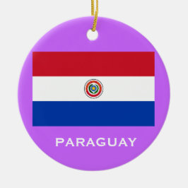 PARAGUAY* kundenspezifische Weihnachtsverzierung Keramikornament