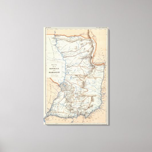 Paraguay Leinwanddruck (Vorderseite)