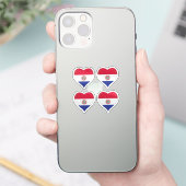 Paraguay Liebe Flaggenstempel Aufkleber (Telefon)