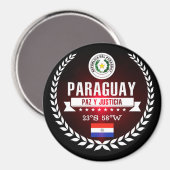 Paraguay Magnet (Vorderseite/Rückseite)