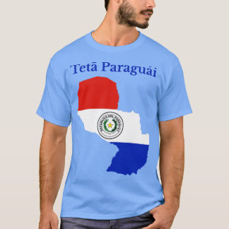 Paraguay Map Flag Design T-Shirt