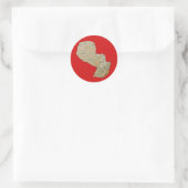 Paraguay Map Sticker (Tasche)
